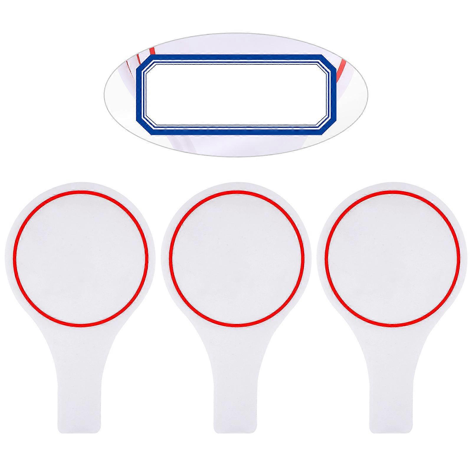 3Pcs White Boards Handheld Scoreboards for Teaching Quick Response