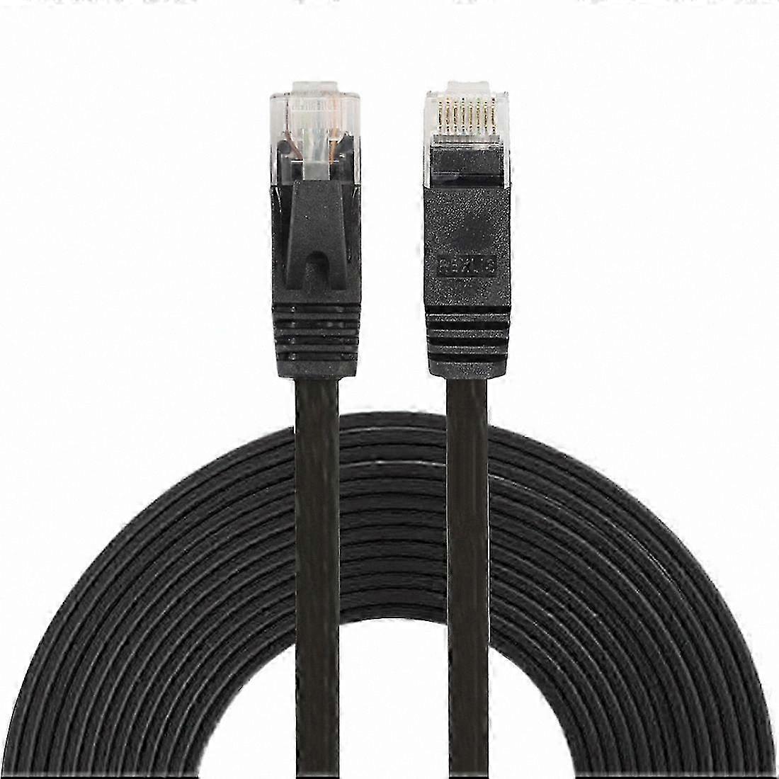 5m CAT6 Slim Flat Ethernet LAN Patch Cable, RJ45 Network Connection Cord