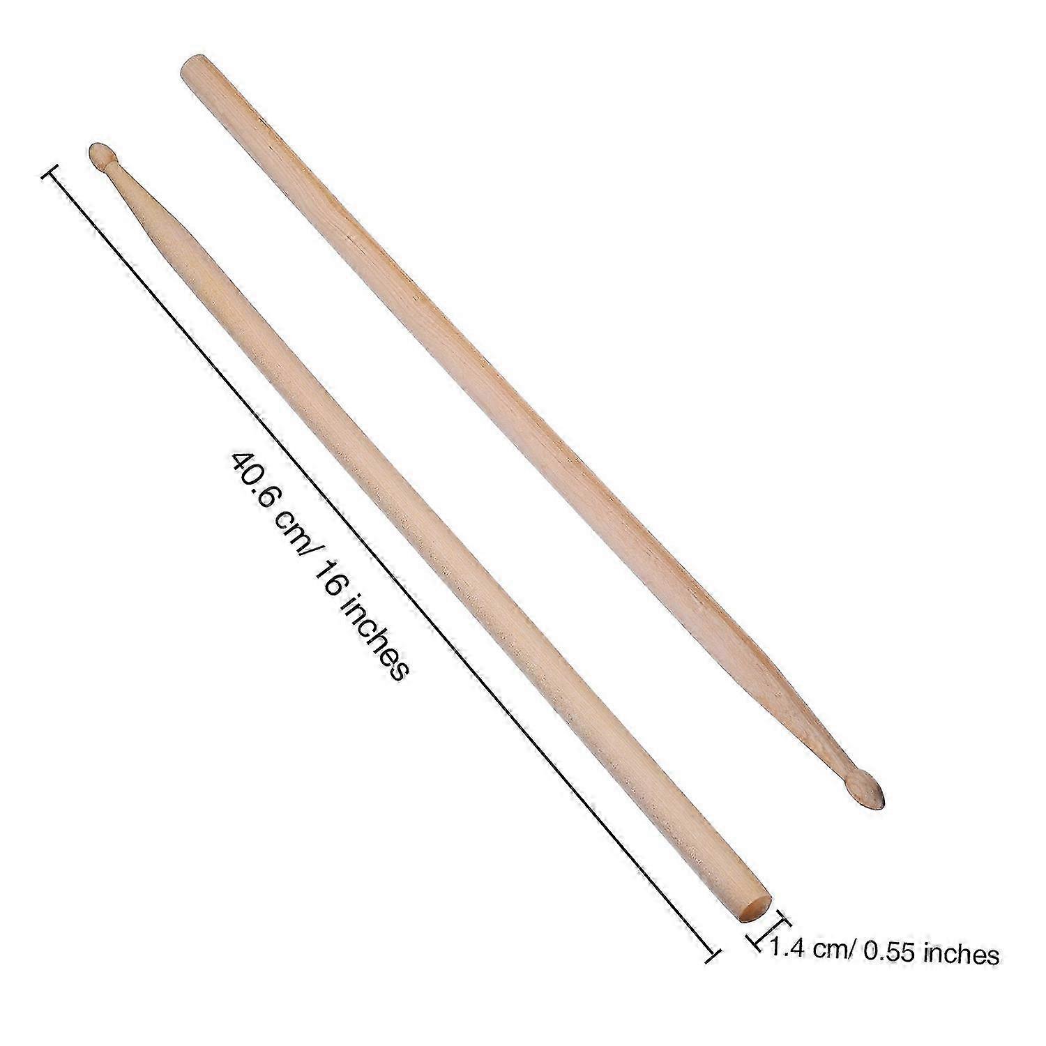 3 Pair 5A Maple Drumsticks + Flannelette Storage Bag