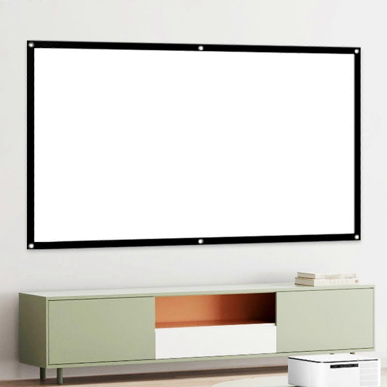Portable Projector Screen 16:9 HD 4K Foldable AntiCrease Movie Screen for Outdoor and Home Theater