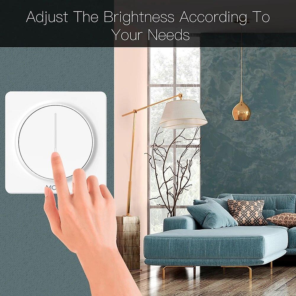 Wifi Smart Touch Light Dimmer Switch Touch Timer Brightness Memory Smart Life/tuya App Remote Control Work With Alexa Google