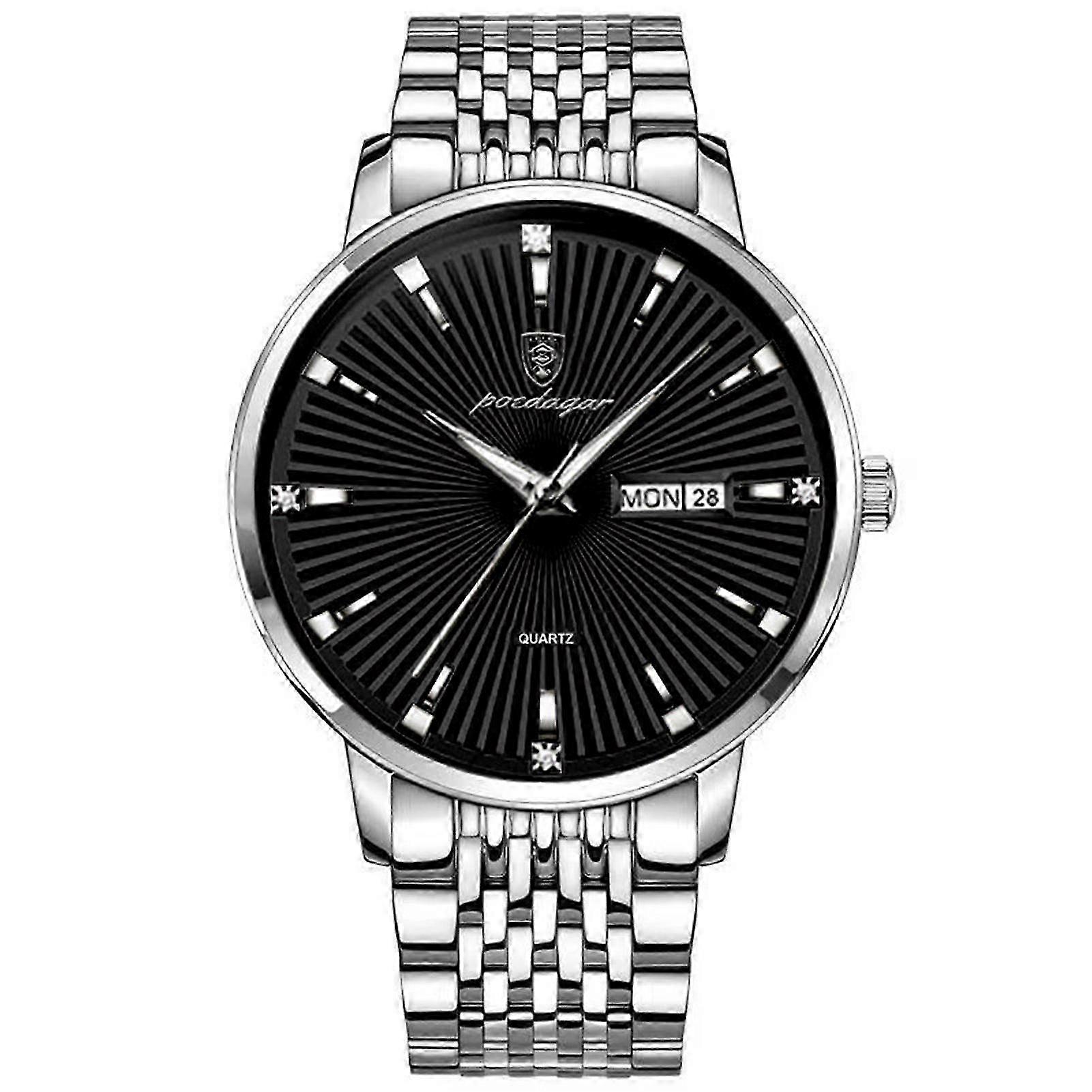 Elegant Round Dial Stainless Watch