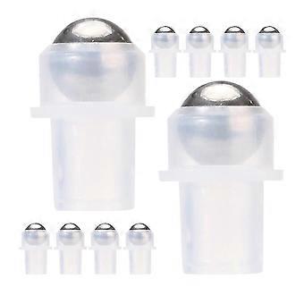 Steel and Plastic Roller Ball Inserts for Essential Oil and Perfume Bottles, Leakproof DIY Refillable Accessory, 50Pcs