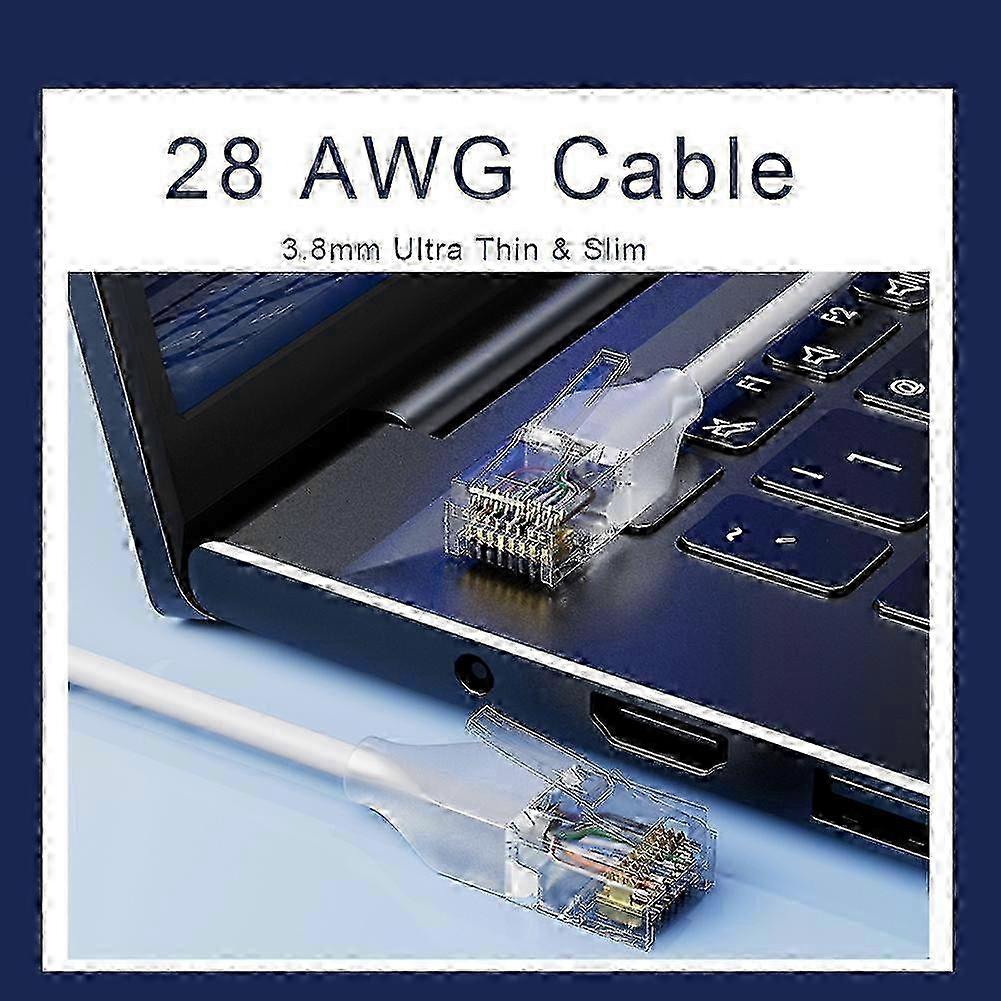 24x Flexible Cat6a 10G POE LAN Cable