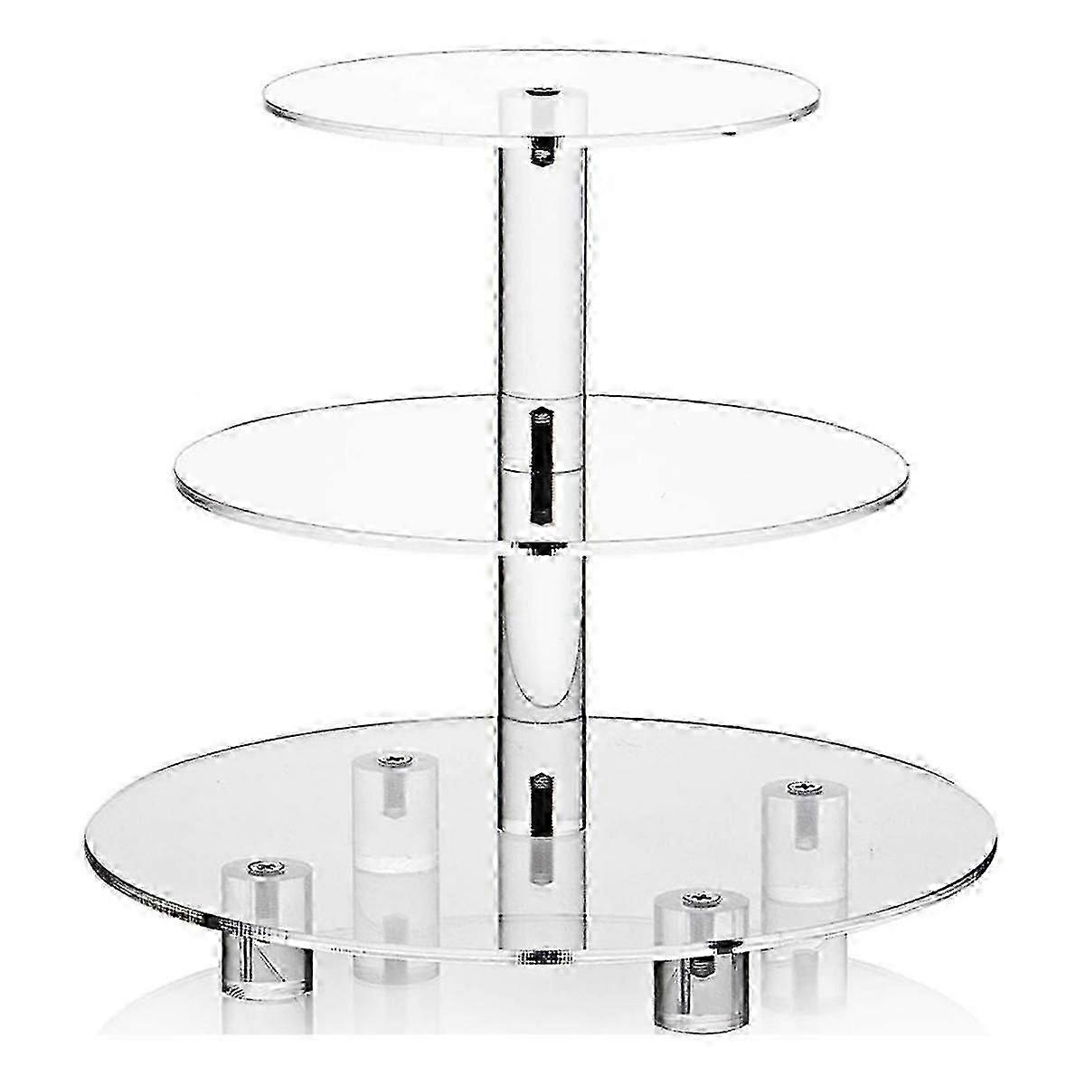 3-Tier Acrylic Cupcake Stand 25cm