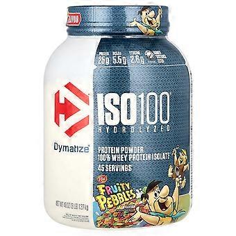 Dymatize, ISO100® gehydrolyseerd, 100% wei-eiwitisolaat, Fruity Pebbles, 1,4 kg