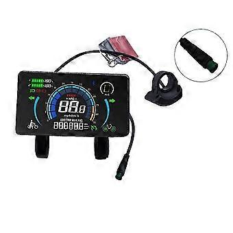 Medidor de velocidad para bicicleta eléctrica M808X con pantalla LCD, protocolo UART y NFC.