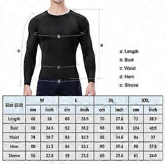 Quick Dry Men's Long Sleeve Compression Shirts 3pcs, Athletic Workout & Running Tops