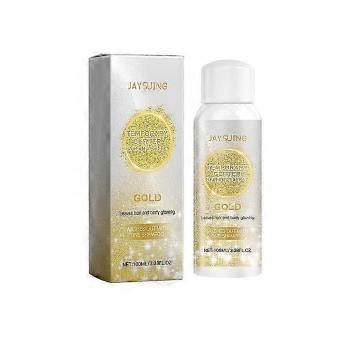 Jaysuing Golden Glitter Spray Visage Corps Clavicule Cheveux Paillettes Soirée Festival Carnaval