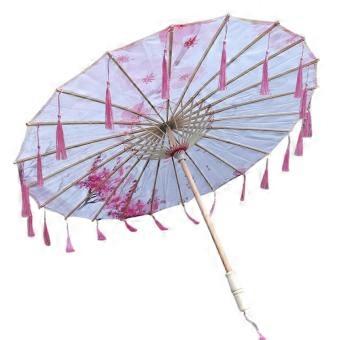 Elegant Handcrafted Silk Sun Parasol