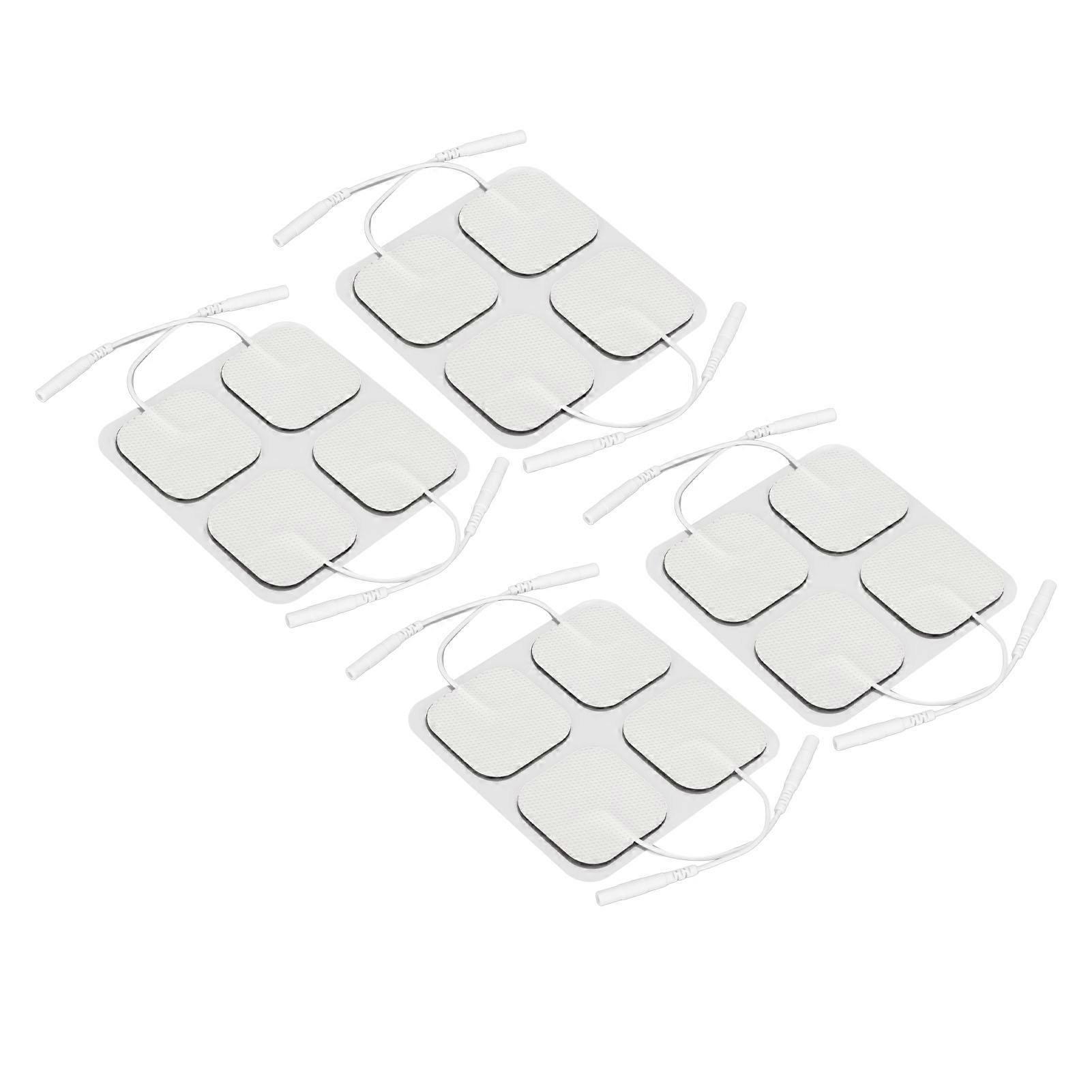 16pcs Electrode Patch Self Adhesive Reusable Replacement Square Electrode Pad for TENS Machine 1.6