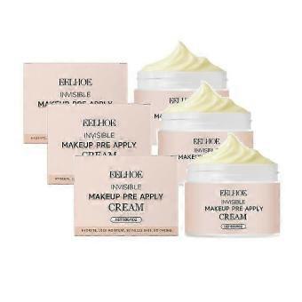 3x Eelhoe Pre Makeup Face Cream Lichtgewicht Houdt de poriën helder, reguleert de talgproductie, voedt en hydrateert langdurig. Basiscrème voor foundation