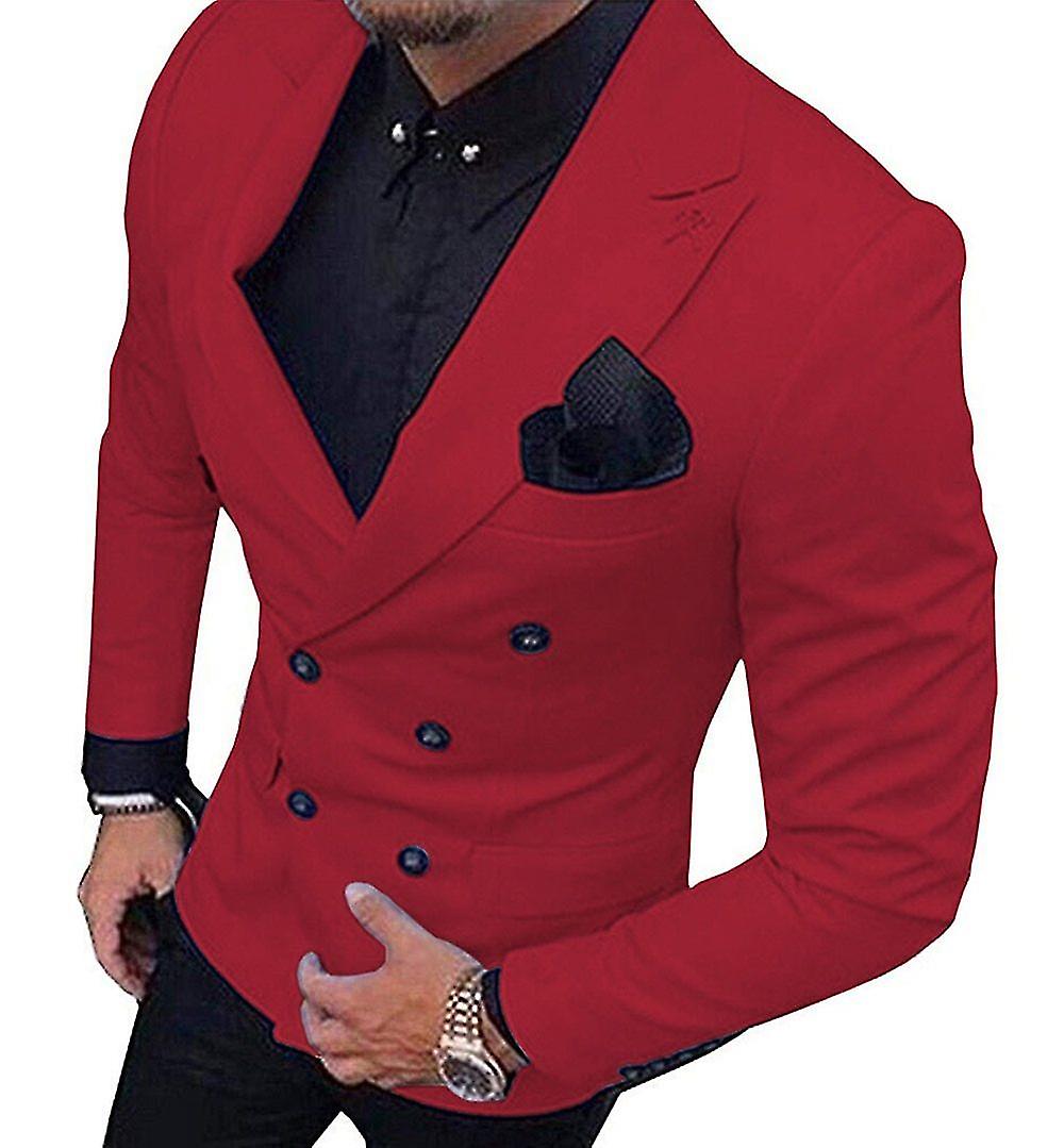 Zweireihig Notch Revers Blazer / Jacke