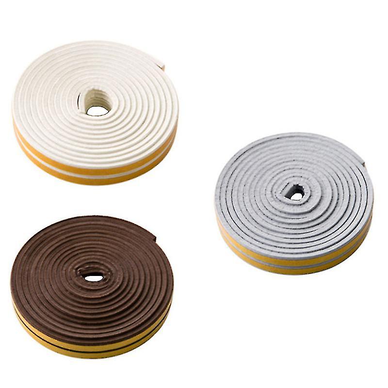 500X1.8cm Assorted Color Sound Dampening Panels & Foam 3 Rolls Of Security Door Sealing Strips Sound