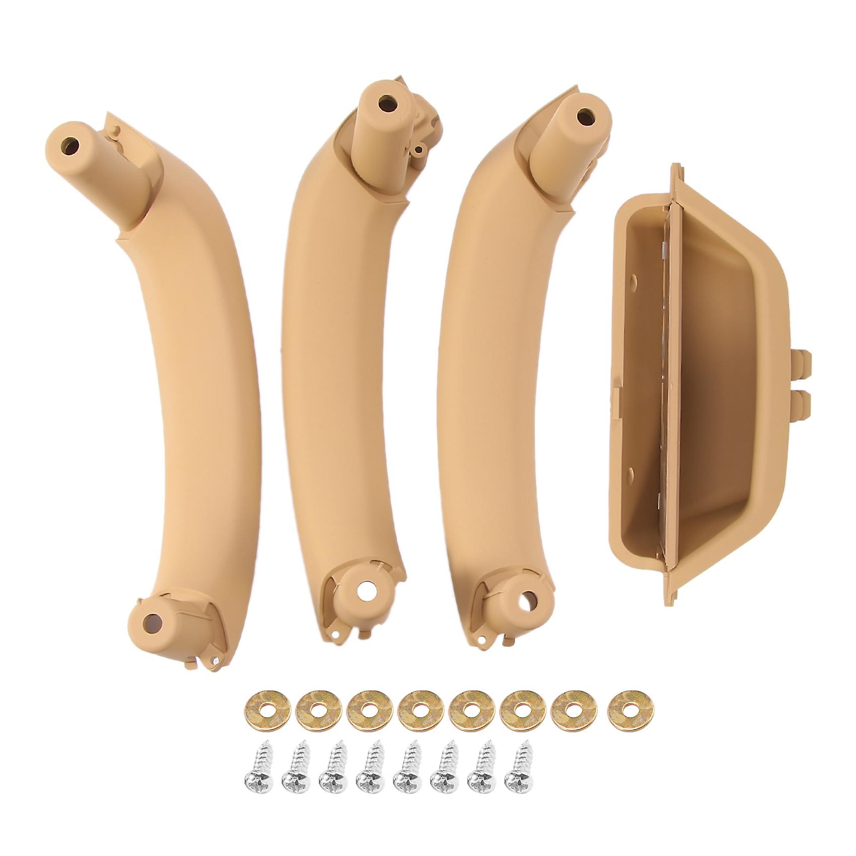 4Pcs Car Inner Door Armrest Panel Door Pull Handle Set Inner Door Handrail For- X3 X4 F25 F26 2010-