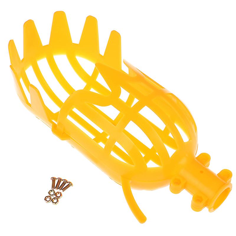Fruit Picker White Yellow Plastic High-altitude Fruit Picking Device Catcher
