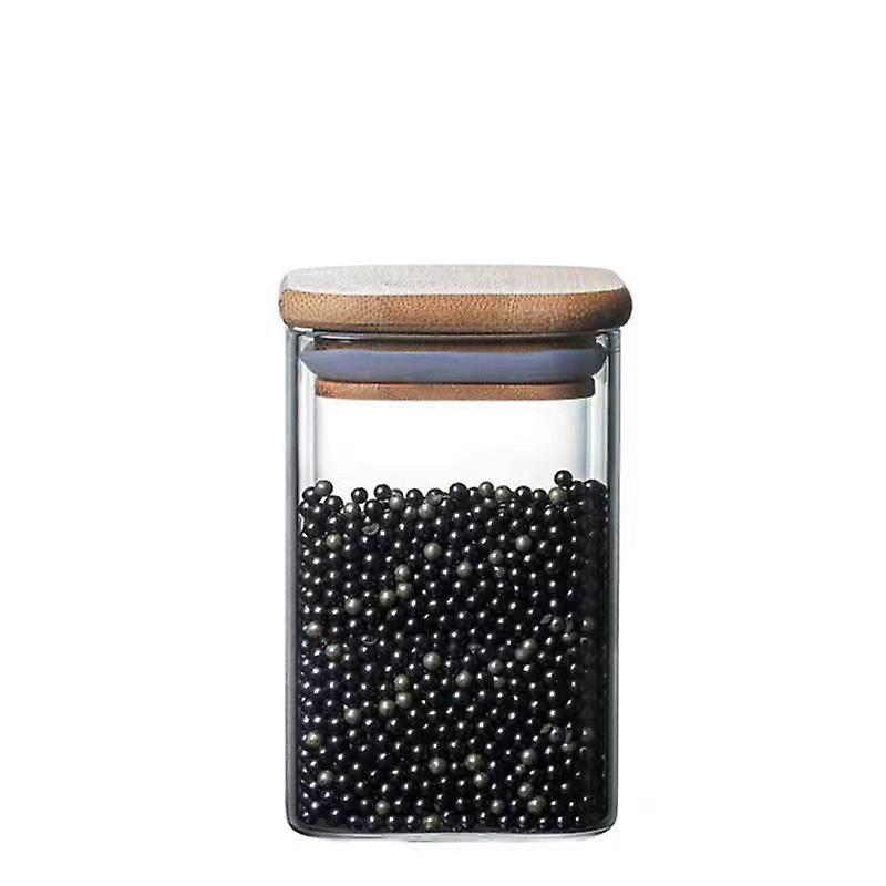 Gaopeng Silicon Glass Sealed Can Sugar Container Organize And Storage Storage Jar Bamboo Cover Tea Jar