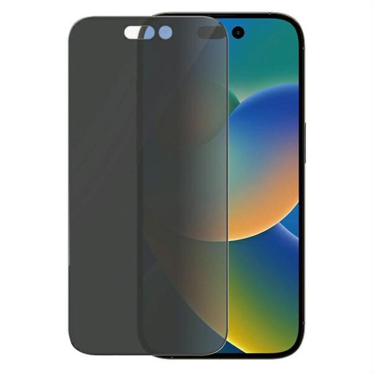 PanzerGlass for Apple iPhone 14 Pro 隐私抗菌保护玻璃钢化玻璃壳