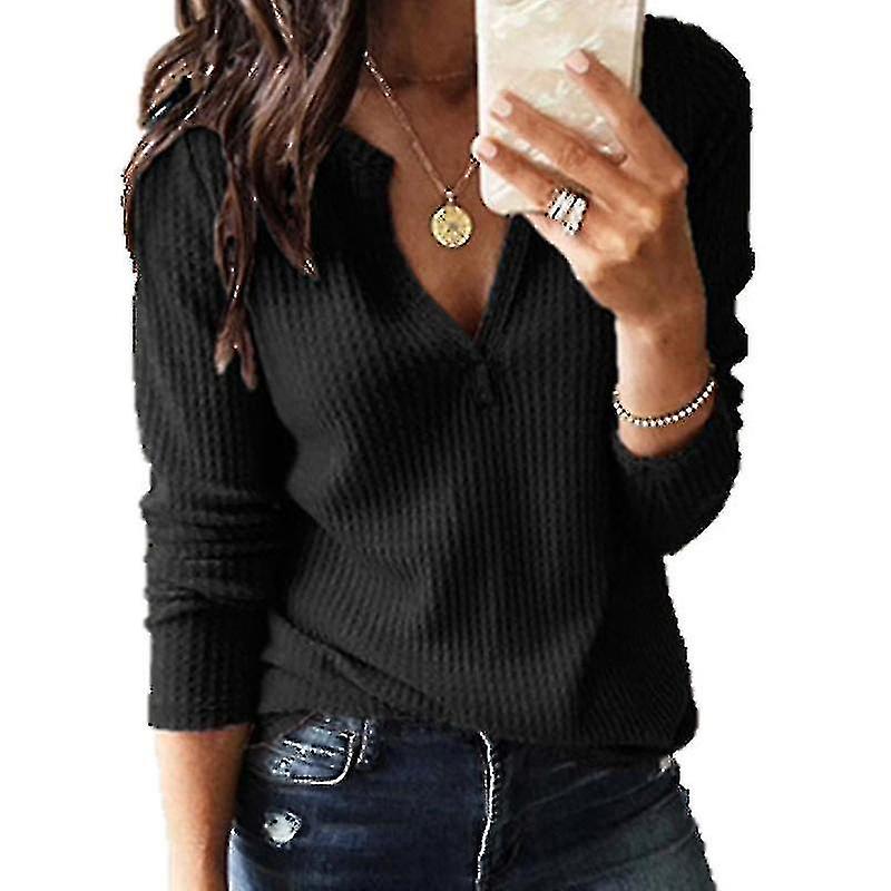 Maglione donna con scollo a V