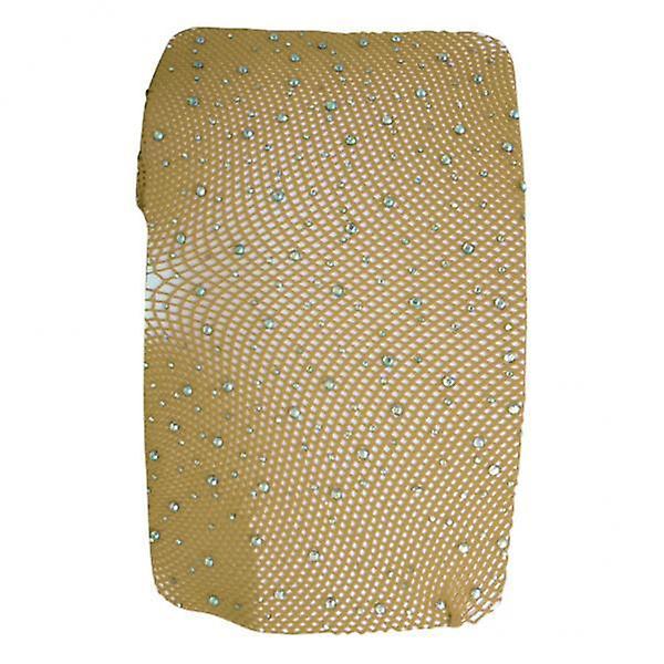 2xFrauen Kristall Strass Netz Netz Netz Strümpfe Strumpfhose Strumpfhose Haut