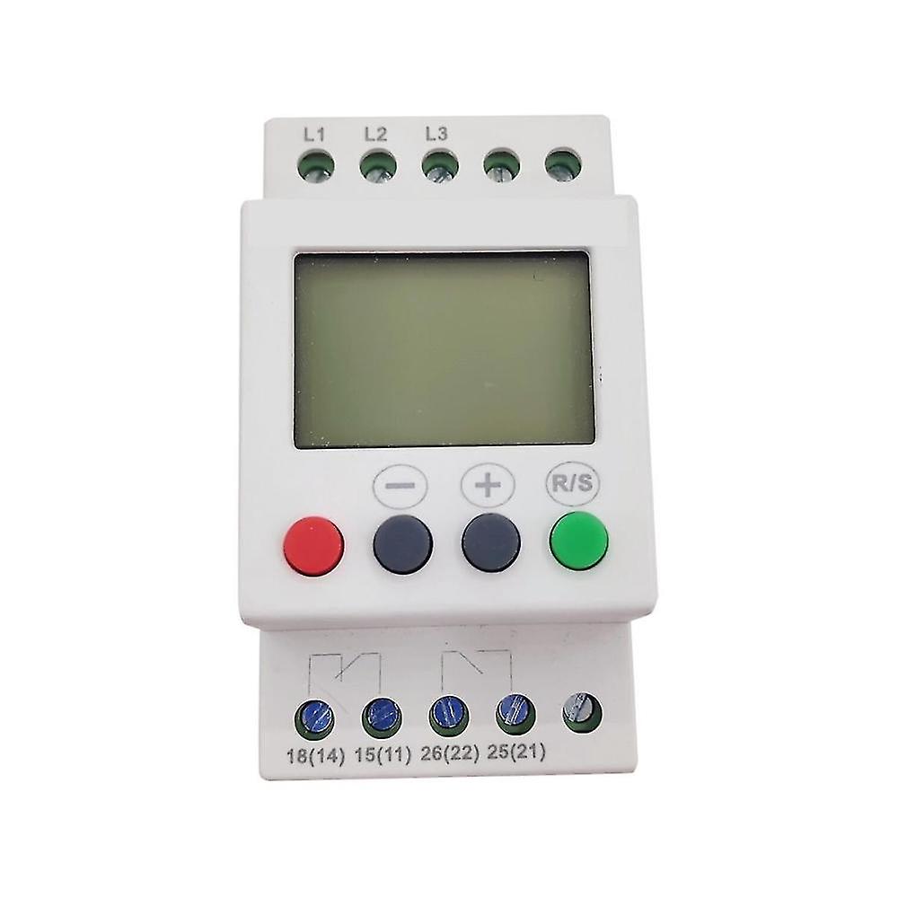 3 Phase Din Rail Adjustable Under Over Protector Monitoring Protection Relay Ac380v Protector