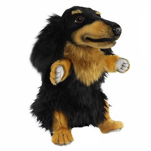DASCHUND Hansa 逼真的狗木偶毛绒动物毛绒玩具 3+ 岁及以上