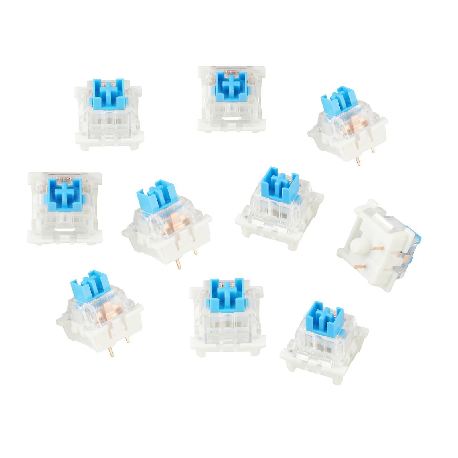 3Pin Mechanical Keyboard Switches RGB LED SMD Gaming for Keyboard Beginner Dustproof Blue