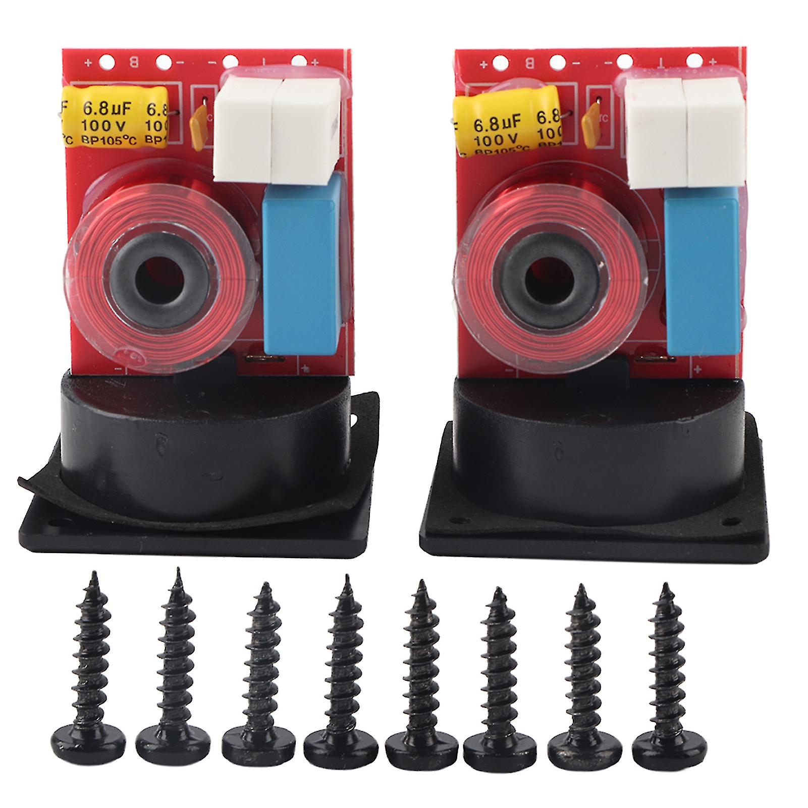 2PCS D222 High Low Frequency Divider Convenient Using Crossover Filter with Wire Box