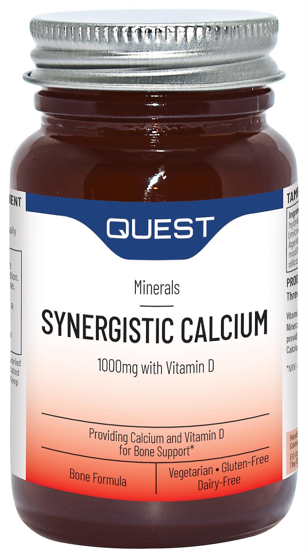 Quest Synergistic Calcium - 1000mg - 90 Tablets