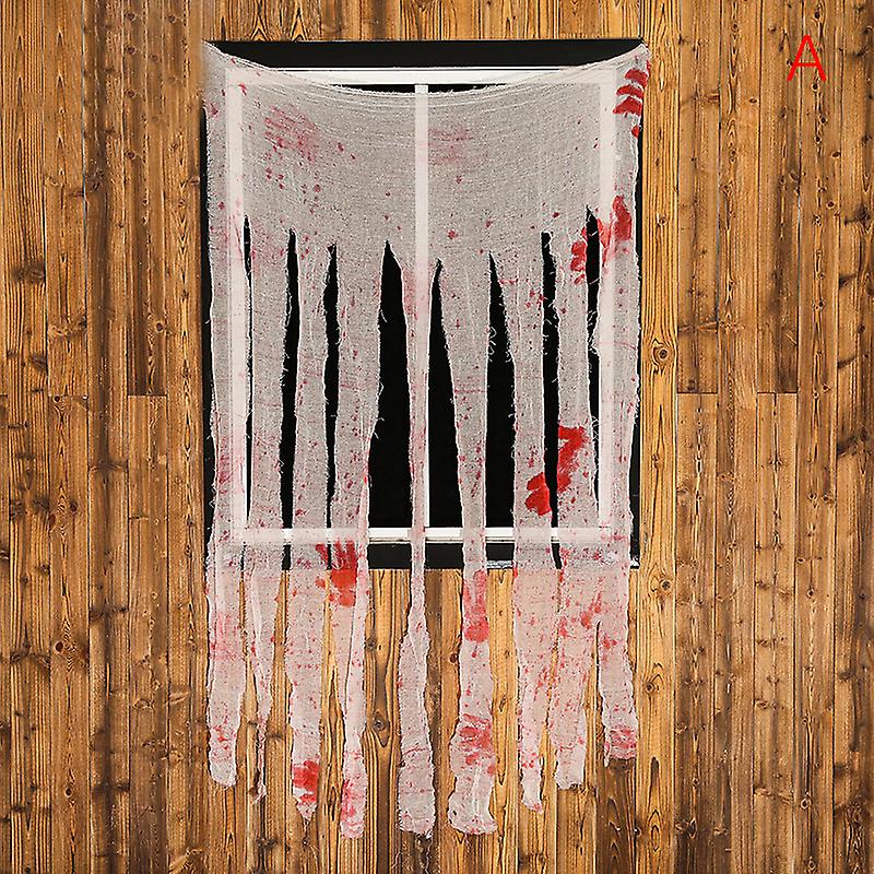 Blood Stained Cloth For Halloween Decoration Window Table Door Net Spooky Fancy