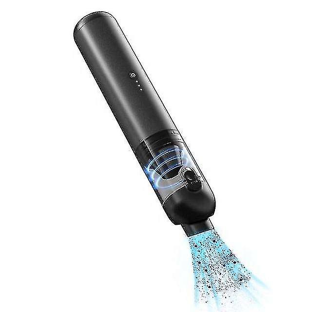 Handheld Vacuum Cleaner, Car Vacuum With Led Lights, Rechargeable Vacuum For Usb C Port, Cordless Hand Vacuum For Car, Pet, Crumb, Laptop (black)