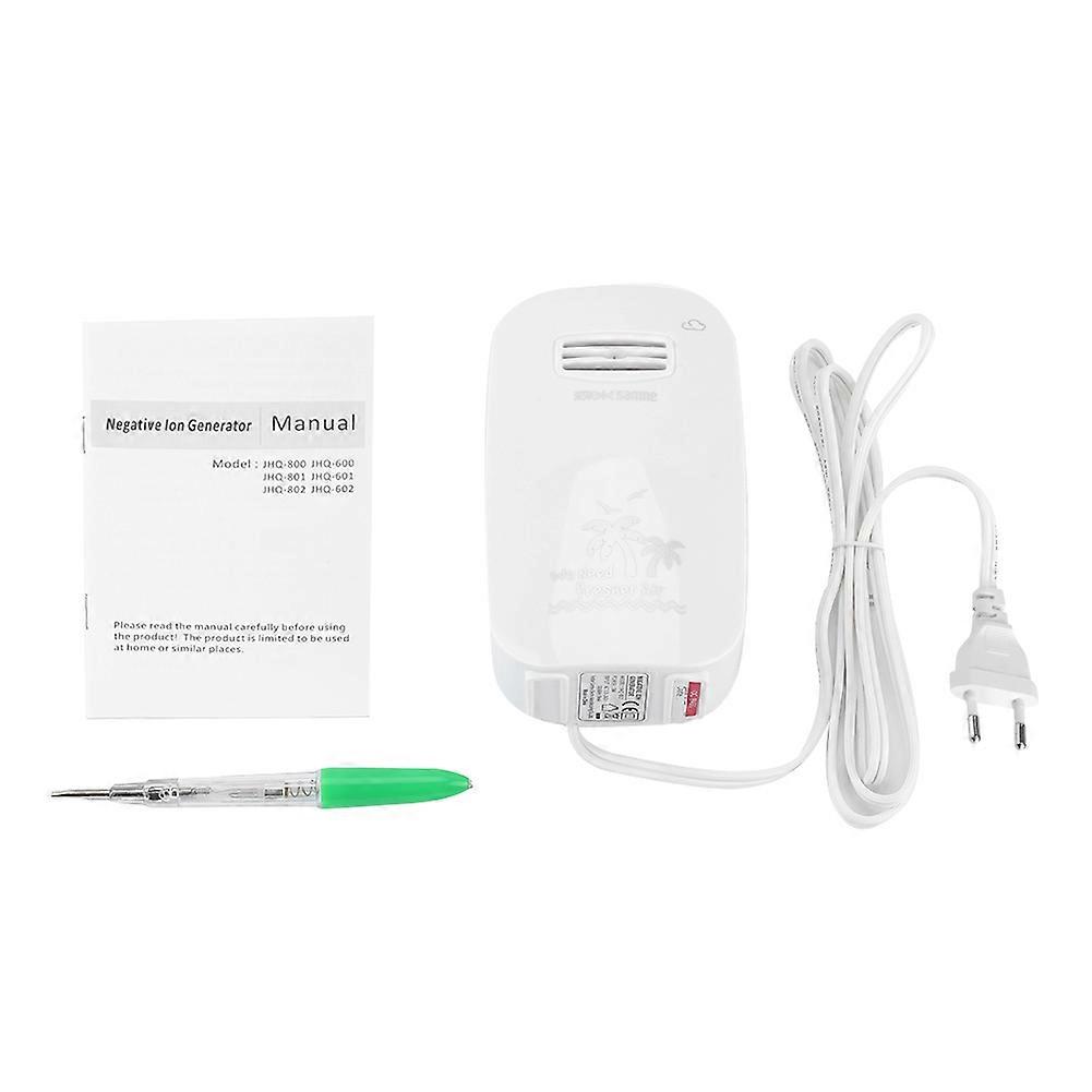 Portable Air Purifier Negative Ion Generator Sterilization Disinfection Device (White EU Plug)