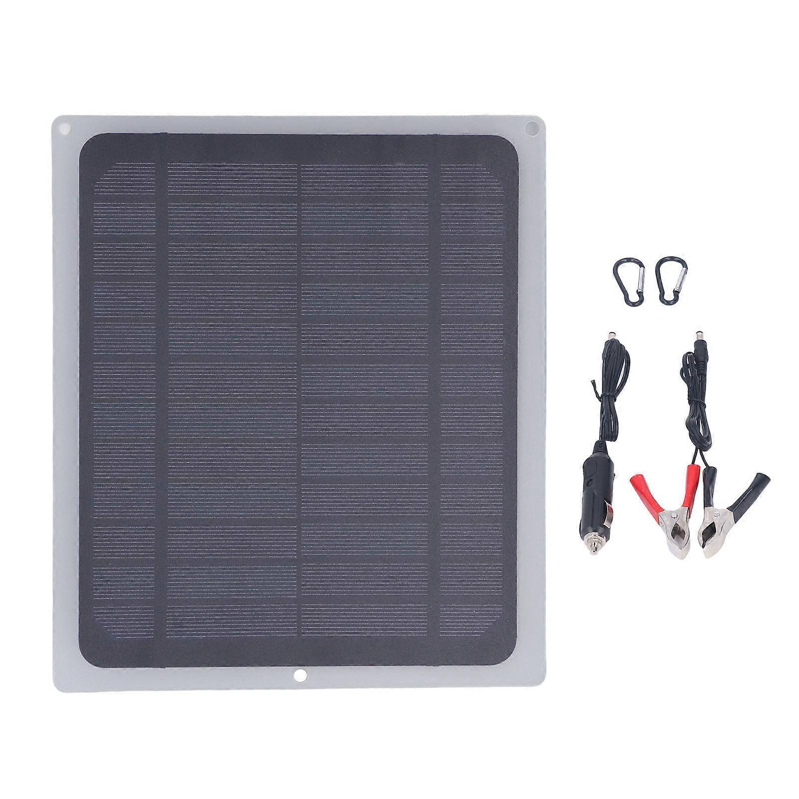 Mini panneau solaire 12 V 10 W, anti-retour, étanche, monocristallin, USB, chargeur pour téléphone, ventilateur, extérieur