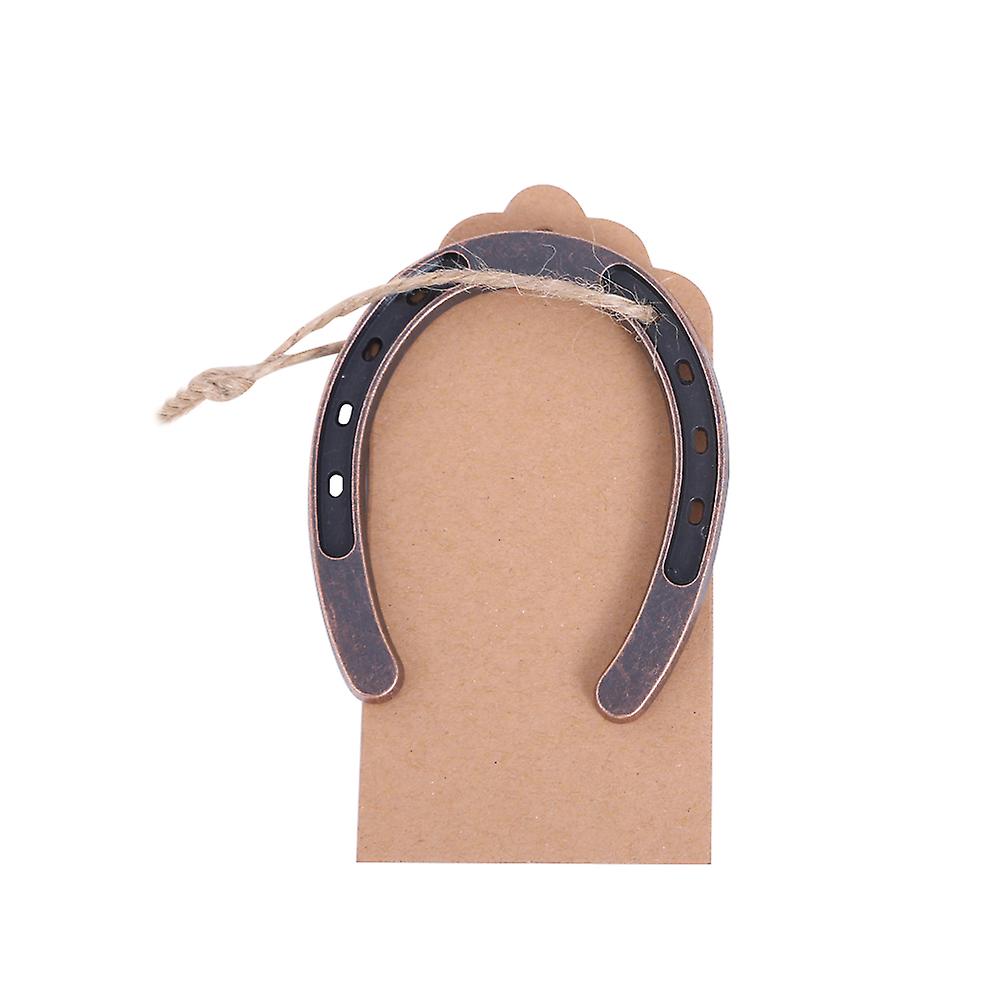 Lucky Horseshoe with Kraft Tags Rustic Horseshoe Favors Wedding Party Favors