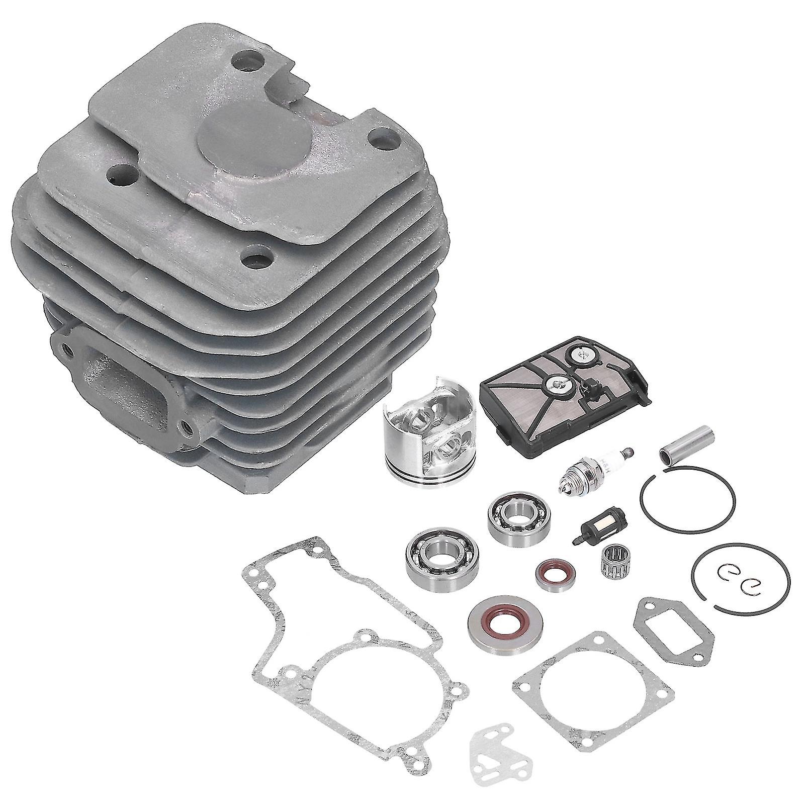Cylinderfor S T I H L 52mm Cylinder Piston Fuel Filter Spark Plug Bearing Paper Gasket Set Fit for STIHL MS038 380 Chain Saw