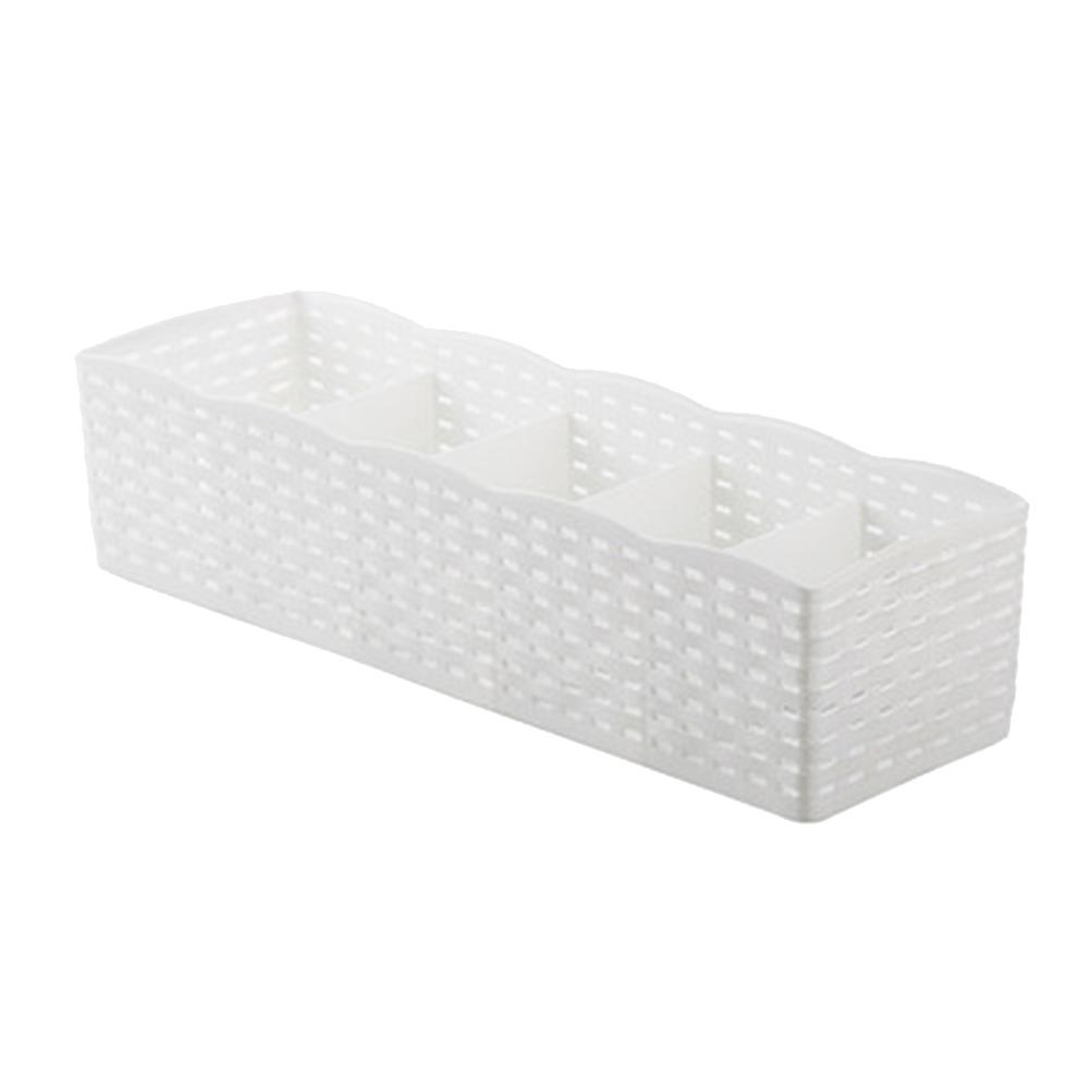 5 Grids Socks Underwear Storage Basket Wardrobe Organizer Box Towel Container
