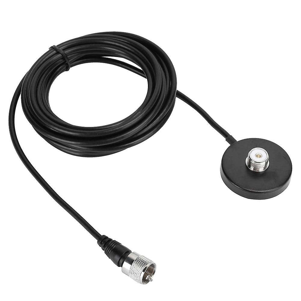 Durable Vehicle Mobile Radio Antenna Magnetic Base with 16.4ft Cable for Car Radios