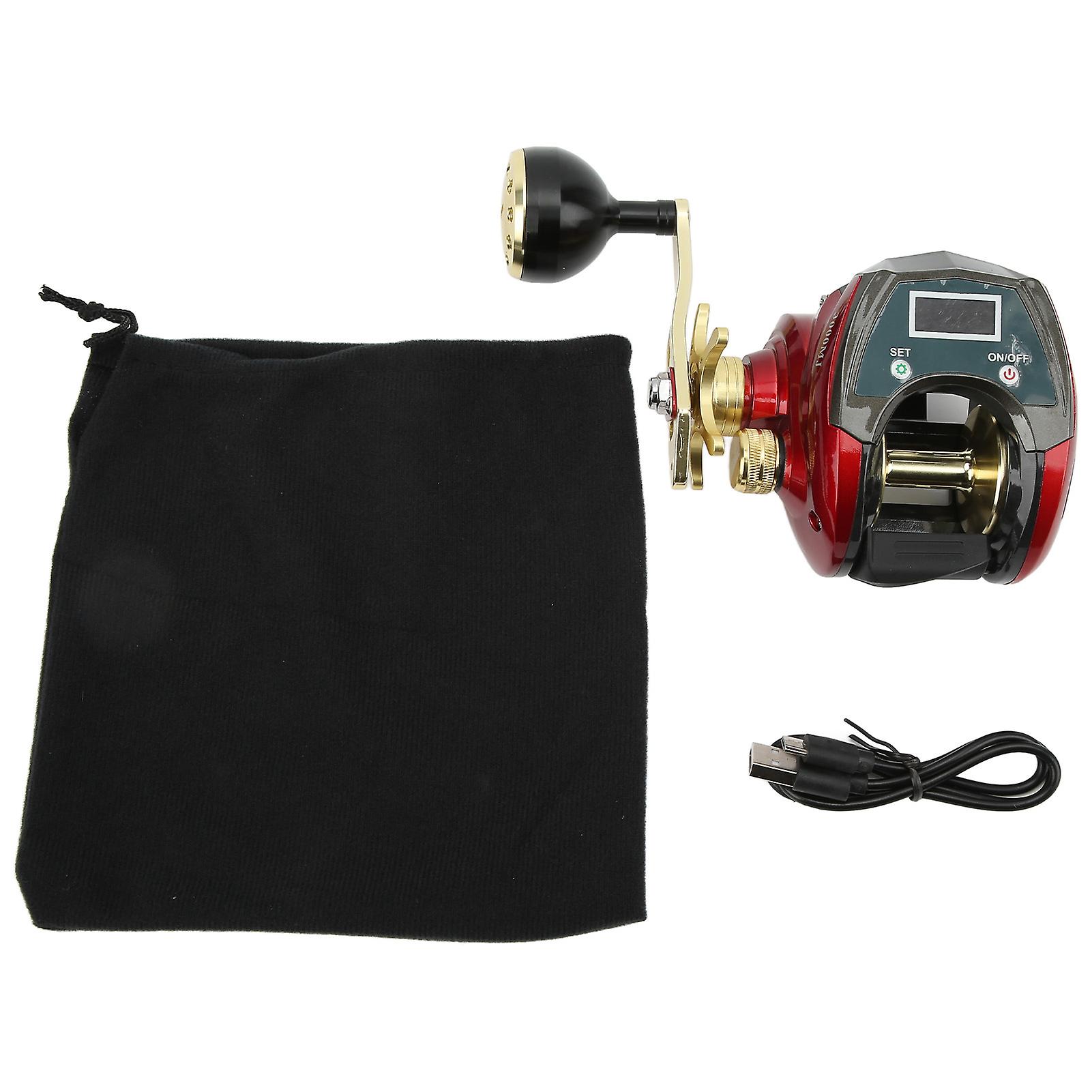 Nimomo Baitcasting Reel with Line Counter Fishing Reels with Digital Display Fishing Gear Tackle for Saltwater Freshwater Fishing(left)