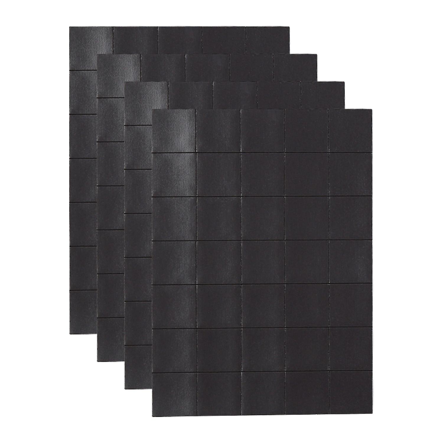 140 Pieces Self-Adhesive Magnetic Squares (Each 15x15x0.5mm) on 4 Tape Sheets with Strong Adhesive B