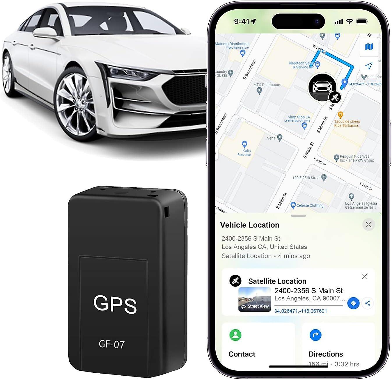 GPS Tracker for Vehicles, Mini Portable Real Time Magnetic GPS Tracking Device