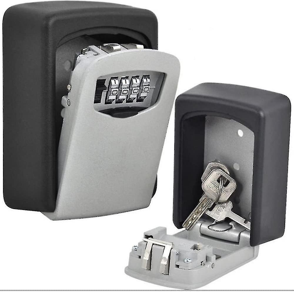 Waterproof Key Organizer Wall Mount Storage Box with 4 Digit Combination