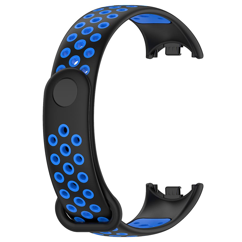 For Xiaomi Mi Band 8 with TPU Rubber Strap Two-colour Replacement Wristband