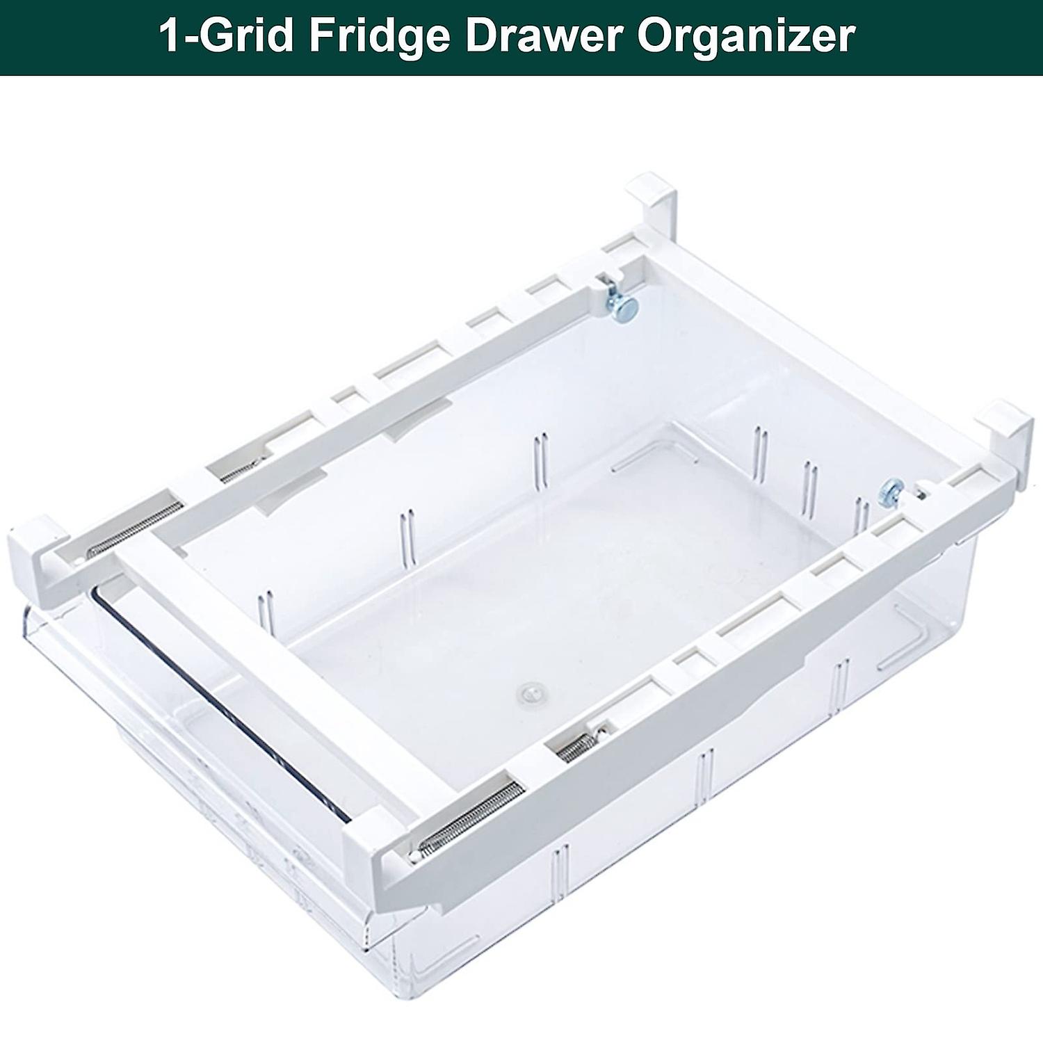 Transparent refrigerator drawer storage