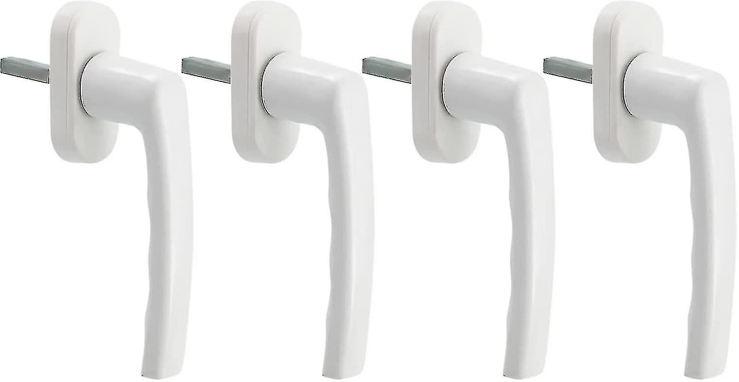 White Window Handle, 4 Pieces Universal Window Handle, Aluminum Window Handle Fits Left And Right