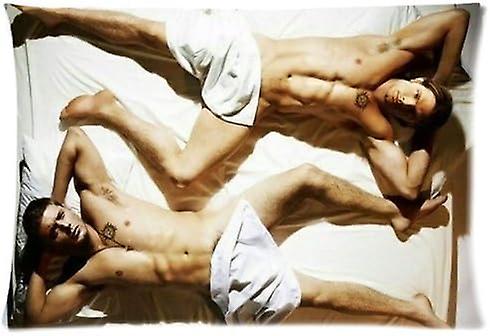 Federa a torso nudo Jensen Ackles e Jared Padalecki personalizzata Federa in cotone dal design standard (40 cm x 60 cm) AB-6505