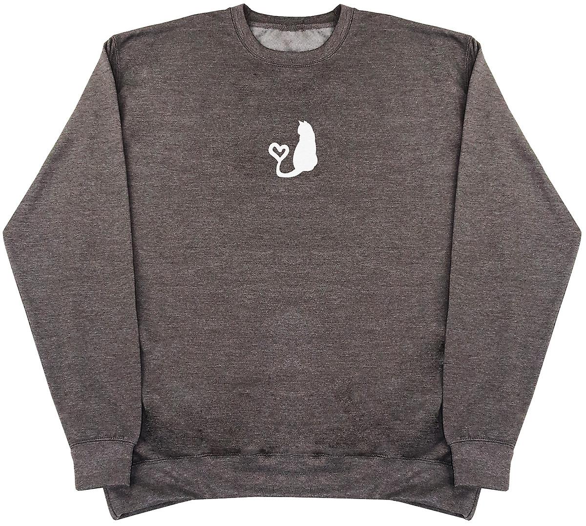Cat Heart Tail - Kids Oversized Comfy Sweater