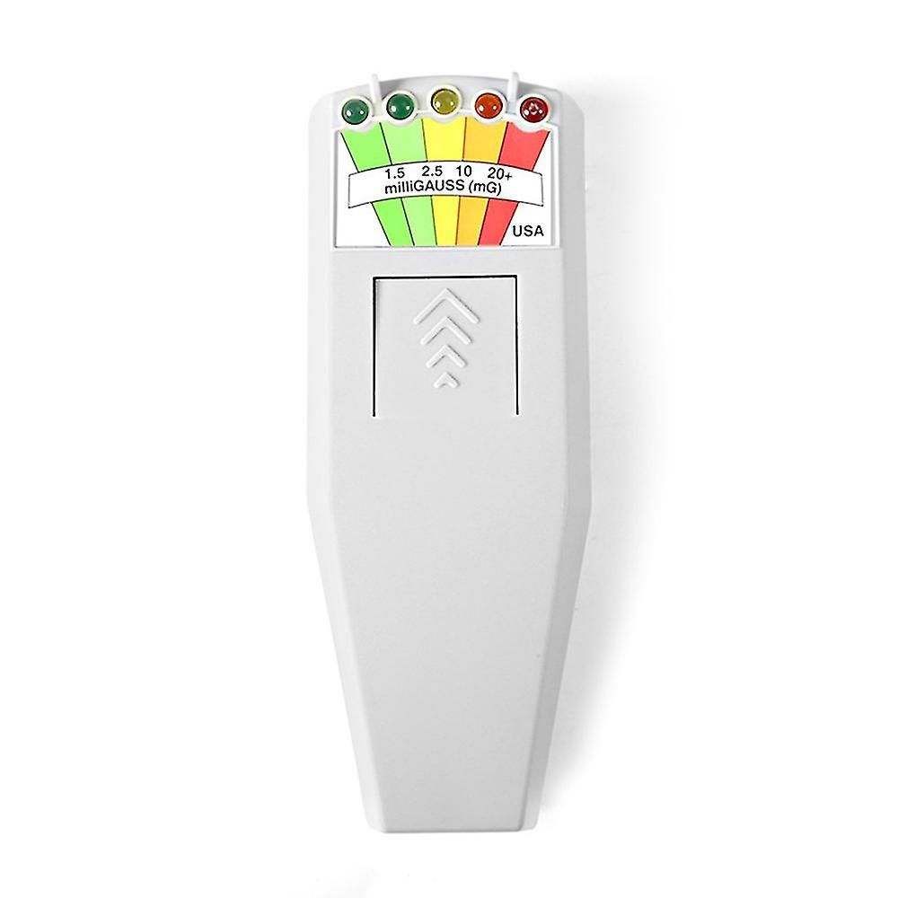 Détecteur de rayonnement de compteur de gauss EMF de champ électromagnétique Moniteur de champ magnétique EMF portable 5 LED G