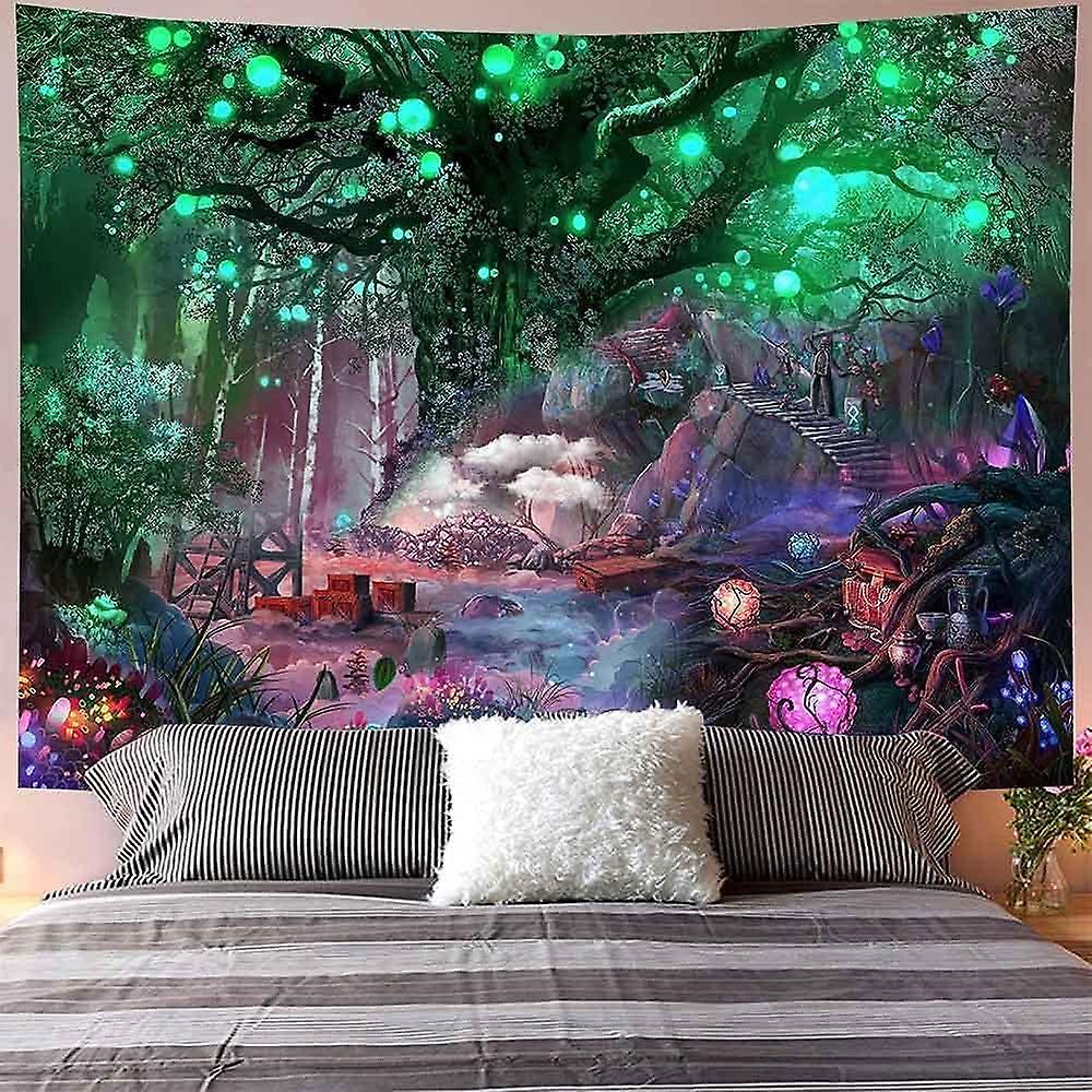 (150 x 200cm)Tree of Life Tapestry Psychedelic Tree of Life Tapestry Tree Moon Sun Tapestry Wall Dec