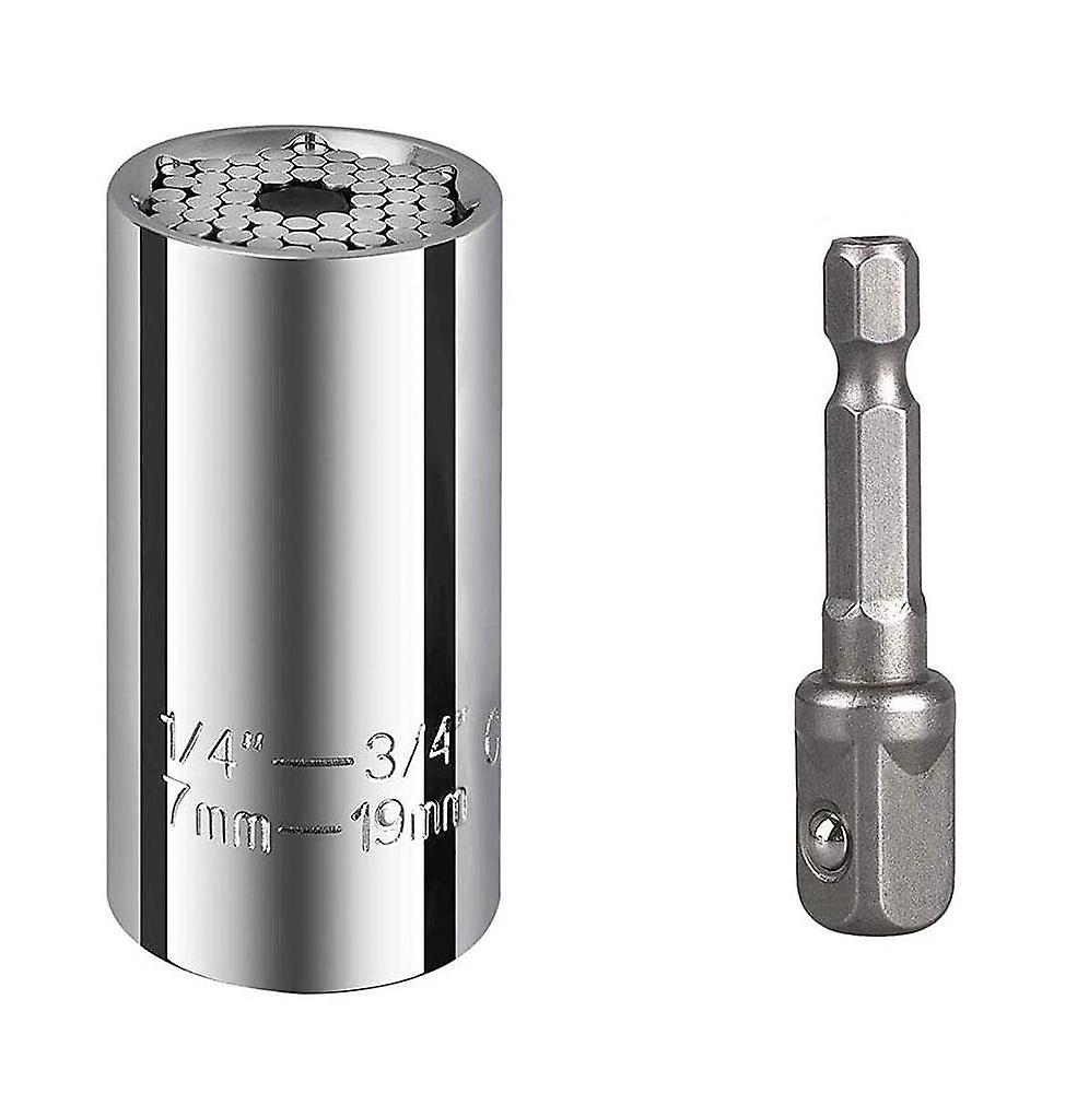 Socket Wrench Repair Tools Set 7-19mm with Adapter