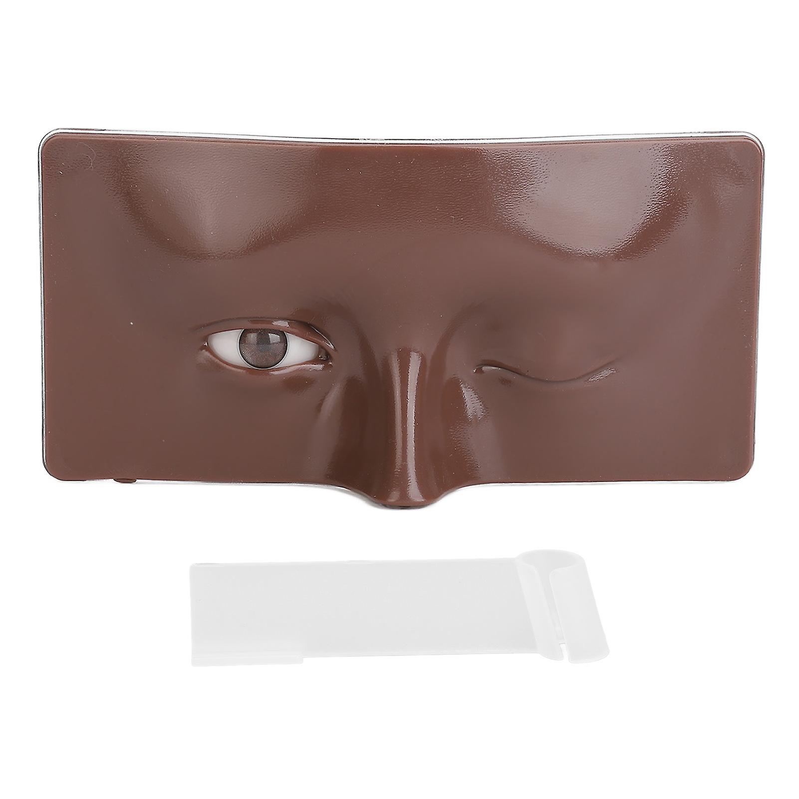 Beginner-Friendly Silicone Eye Makeup Practice Board with Open/Close Design